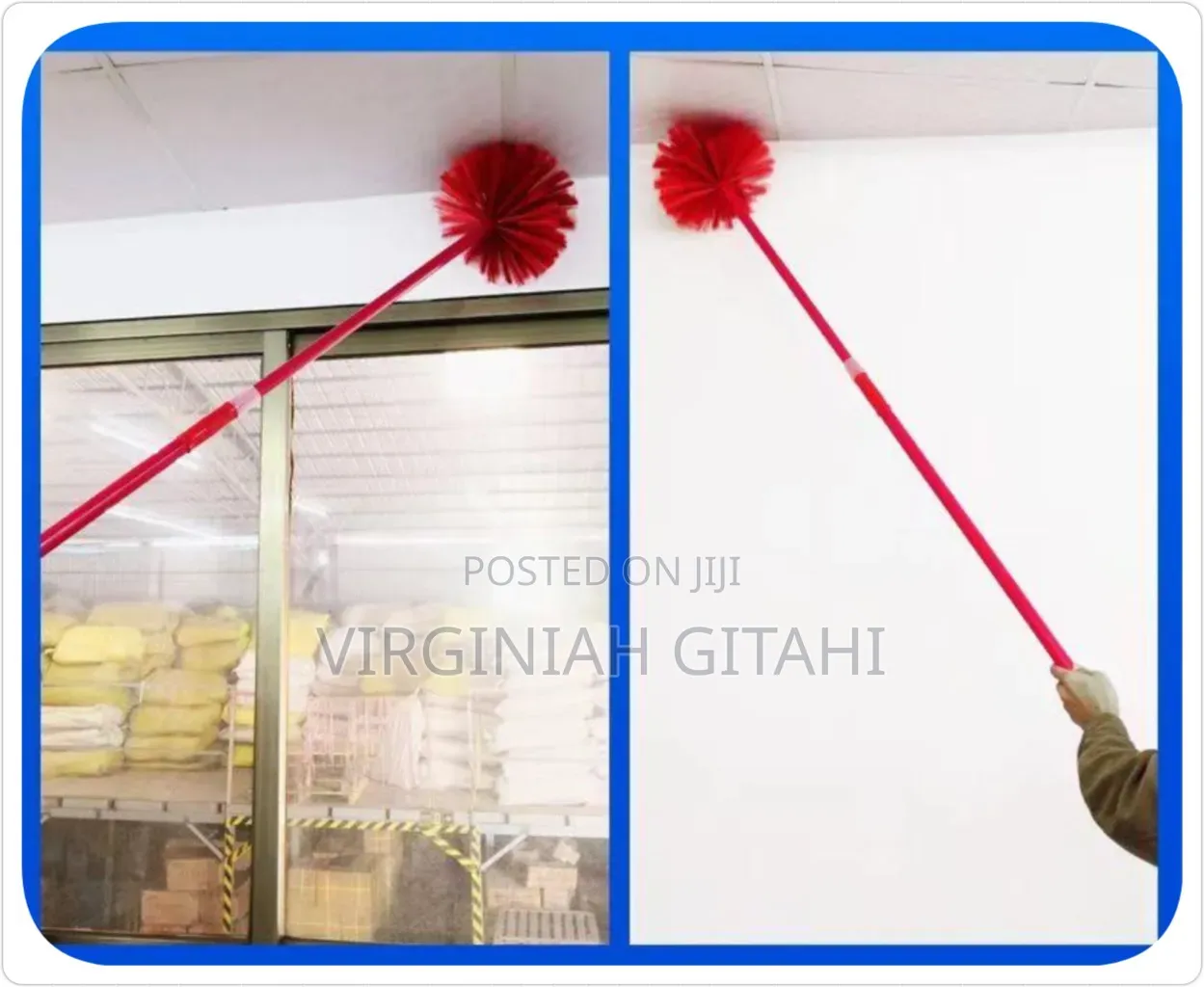 *Extendable Cobweb Broom With Extension Pole,