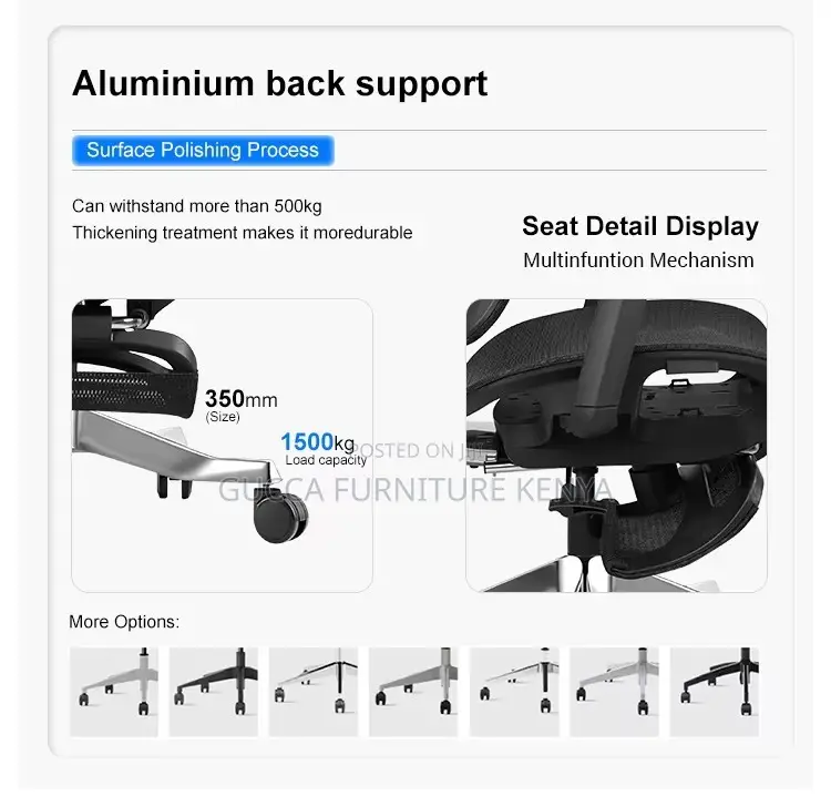 Orthopedic Back Support High-Back Office Seat