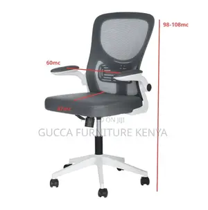 Ergonomic Mid Back Mesh Seat With Armrest