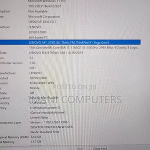 New Laptop Lenovo Thinkpad X1 Yoga 32GB Intel Core i7 SSD 1T