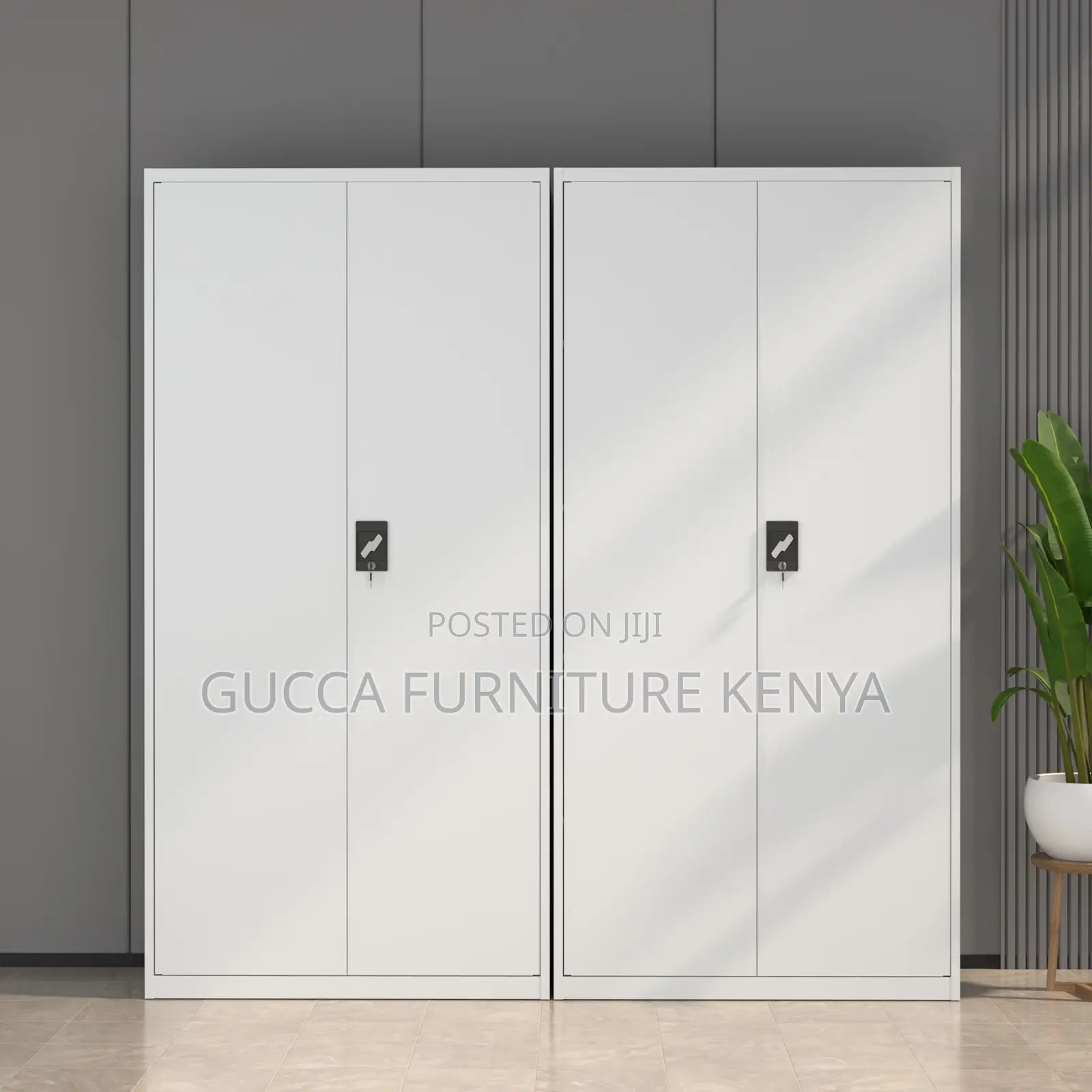 2 Door Adjustable Shelves Storage Cabinet