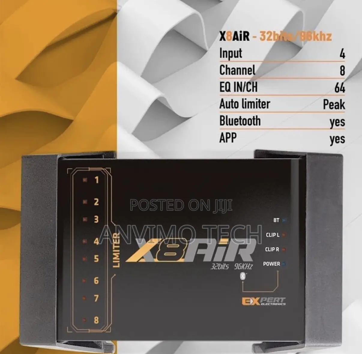 Audiopart X8air Dsp Car Audio Processor With 79-band Eq, Bluetooth App