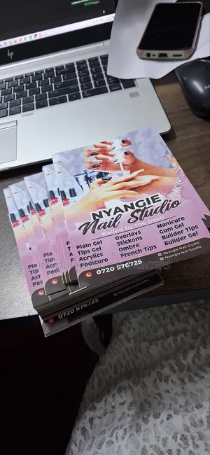 Premium A6 Business Flyers – Perfect for Nail Studios