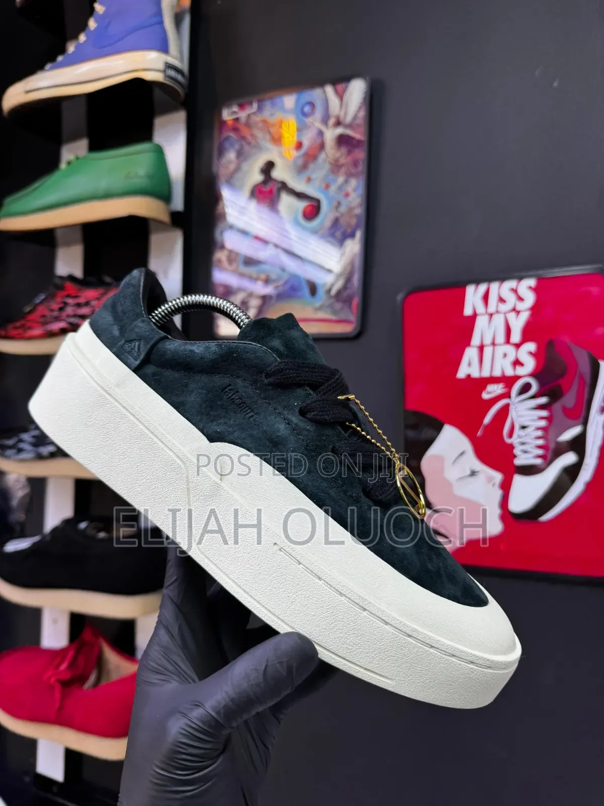 Black Leather Suede Adidas Labcourt
 Sizes :_40 41 42 43 44 45_