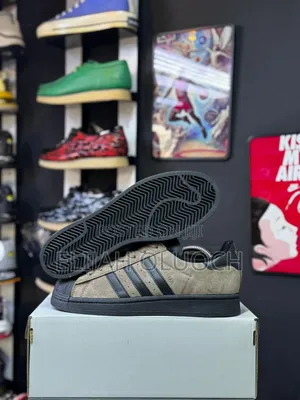 Brown/Black Leather Adidas Superstar.
 Sizes :_40 41 42 43 44 45_