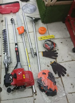 Brush Cutter With Chainsaw and Hedge Trimmer Blade