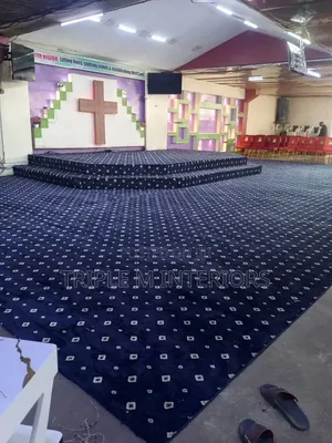 Supreme Navy Pattern Carpet | Premium Interior Upgrade