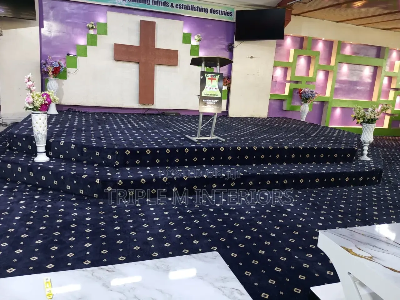 Prime Navy Speckled Vip Carpet for Refined Interiors