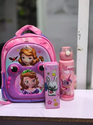 *Girl's Gift Set Water Bottle Pencil Pouch Bag