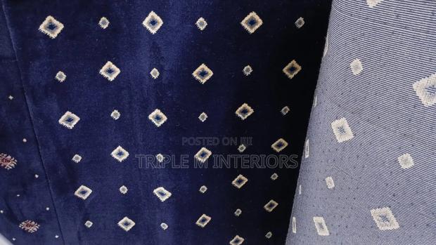 Apex Navy Blue Dotted Carpet | Luxury Redefined
