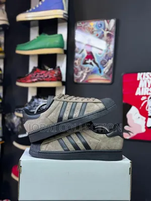 Brown Adidas Superstar Sneakers