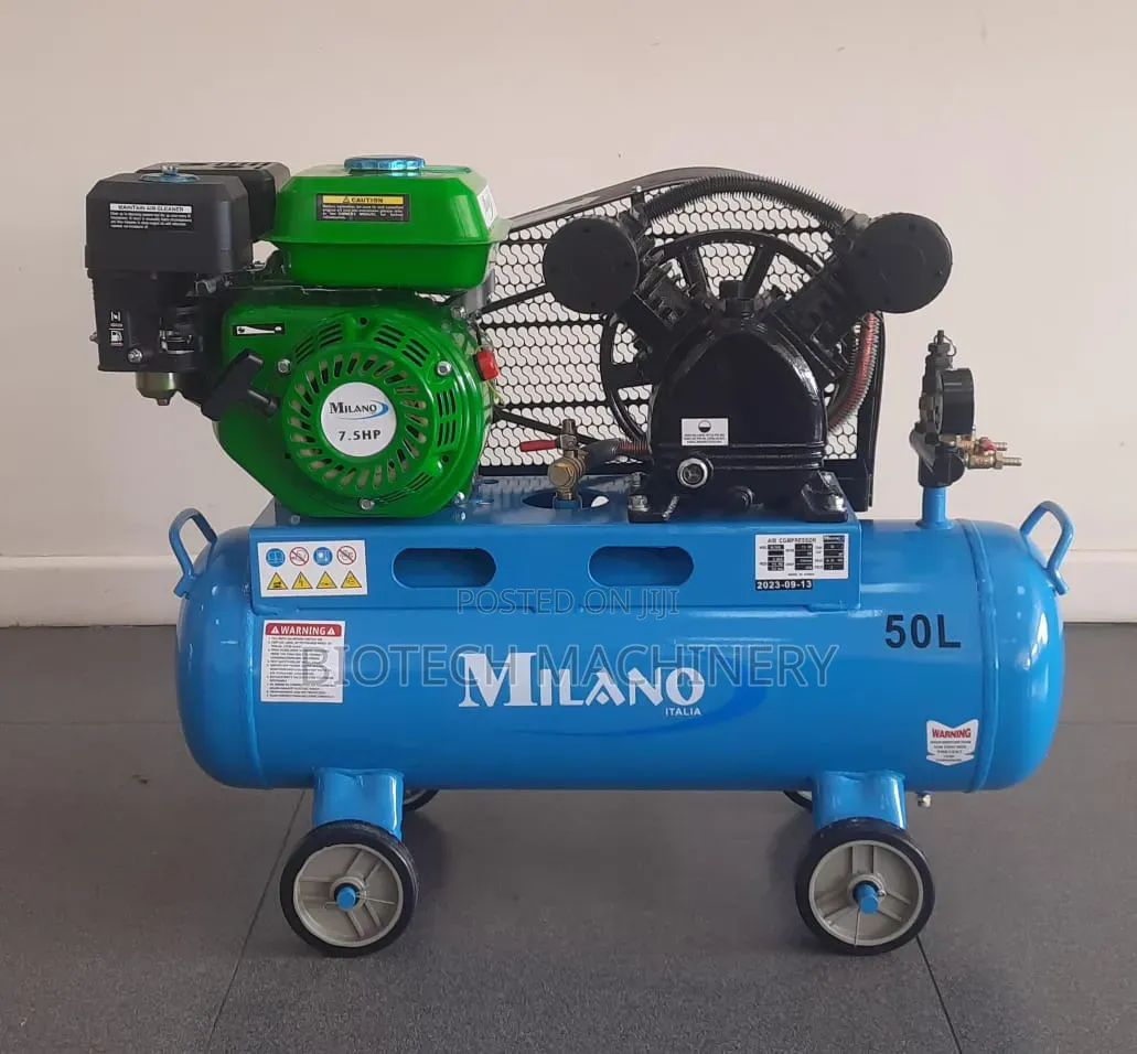 Milano Gasoline 50l Belted Compressor