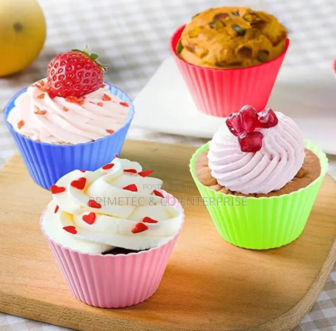 12pcs Silicone Cupcake Liners