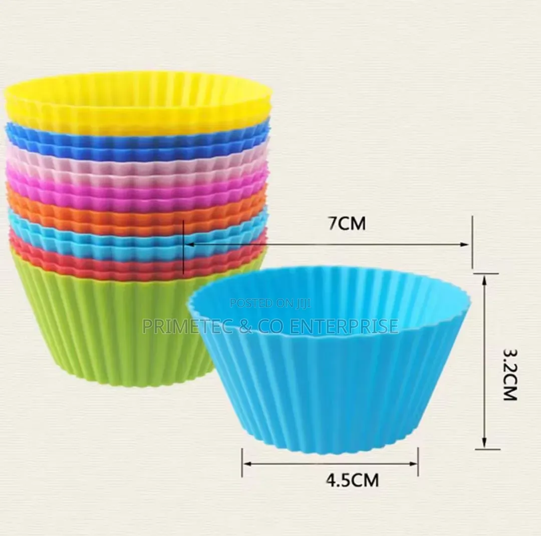 12pcs Silicone Cupcake Liners