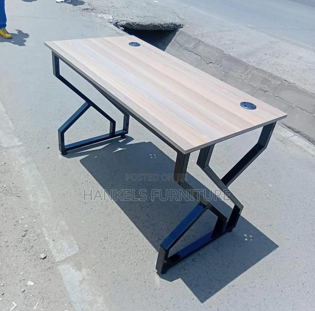 Metallic Study Desk Modern Office Table