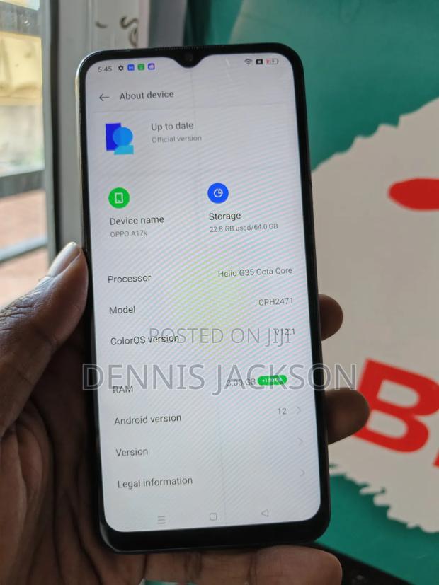 Oppo A17K 64 GB Blue - thumbnail 2