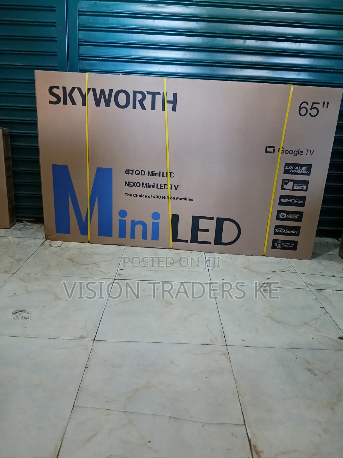 Skyworth 65" Inches Smart Android Qled Mini Led Google Frameless Tv