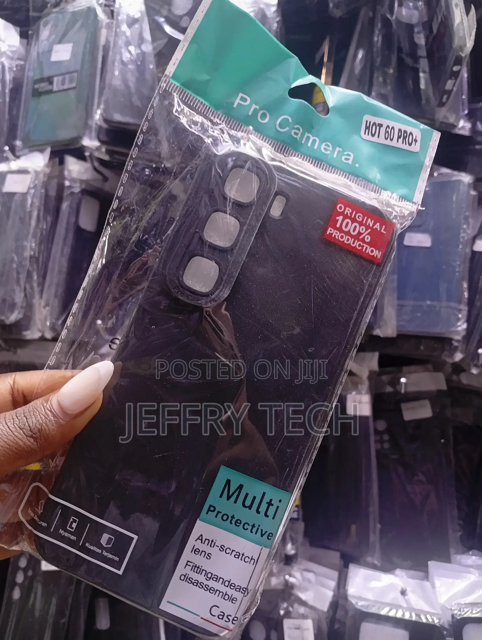 Silicone Phone Case Designed for the Infinix Hot 60 Pro+ Smartphone.