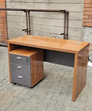 Office Desk With Side Drawers Modern Workstation