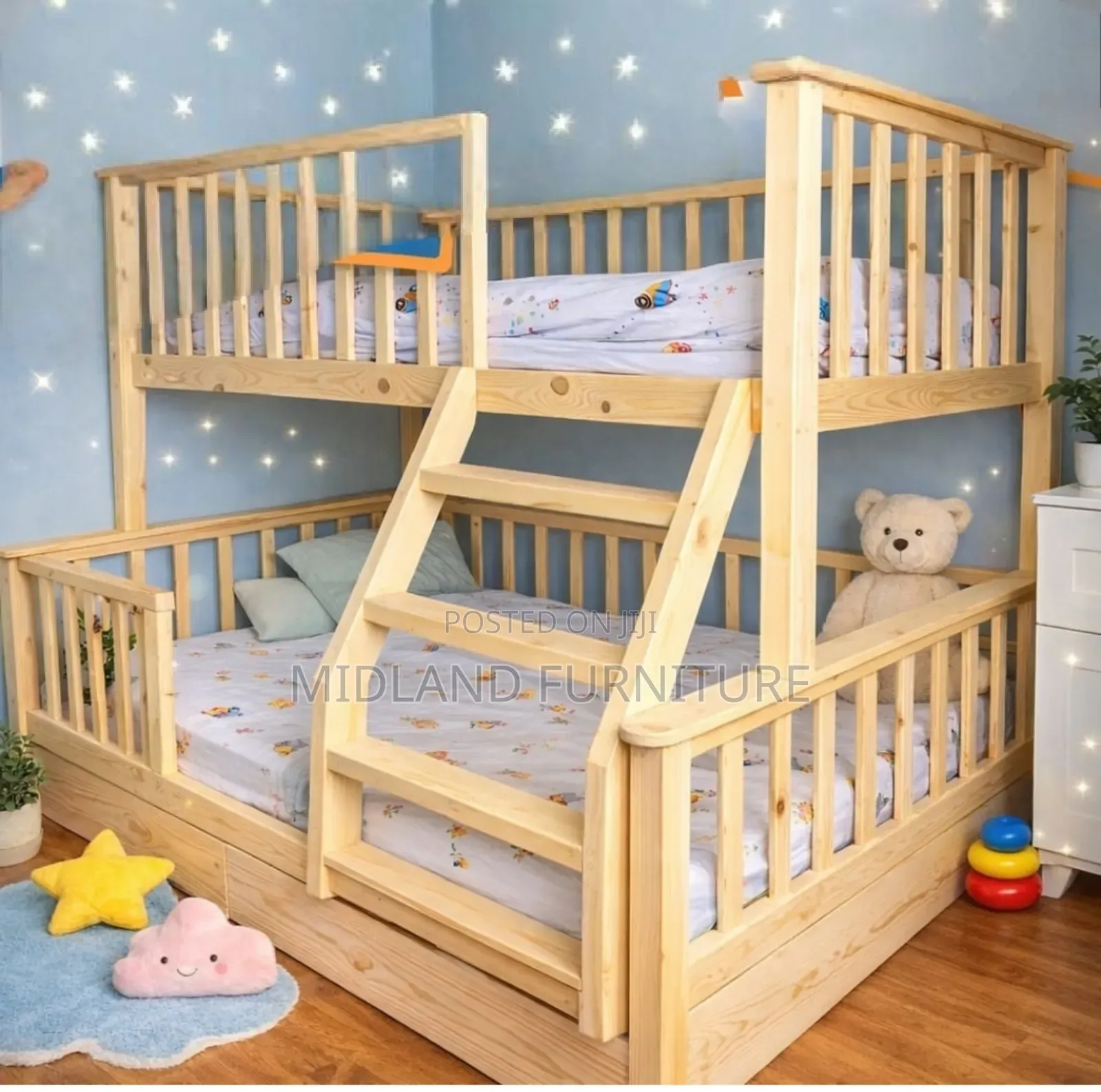 Wooden Bunk Beds/ Double Decker Beds for Kids