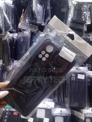 Black Silicone Back Cover Designed for the Xiaomi Poco X4 Pro 5g