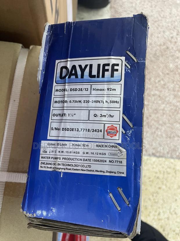 Dayliff Dsd 3e/13 1hp Submersible Borehole Pump With Control Box - thumbnail 2