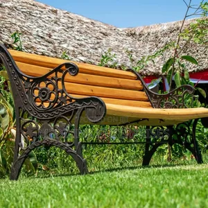 5ft Cast Iron Legs Outdoor Benches