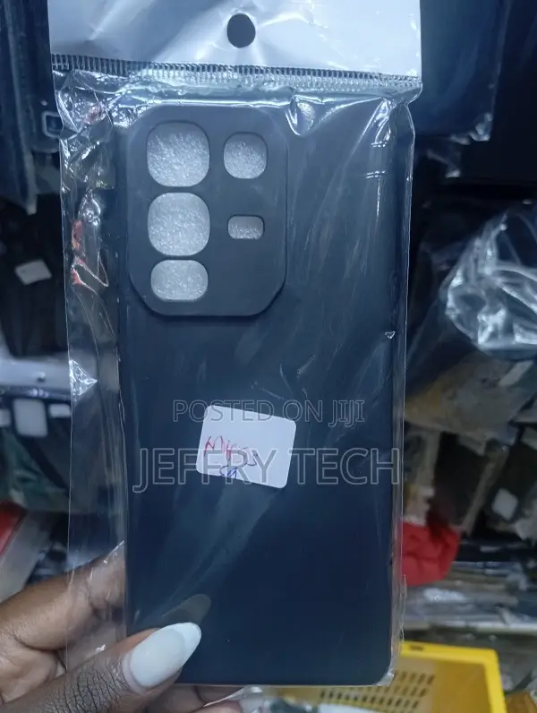 Black Silicone Protective Back Cover for the Infinix Note 50s 5g Smart