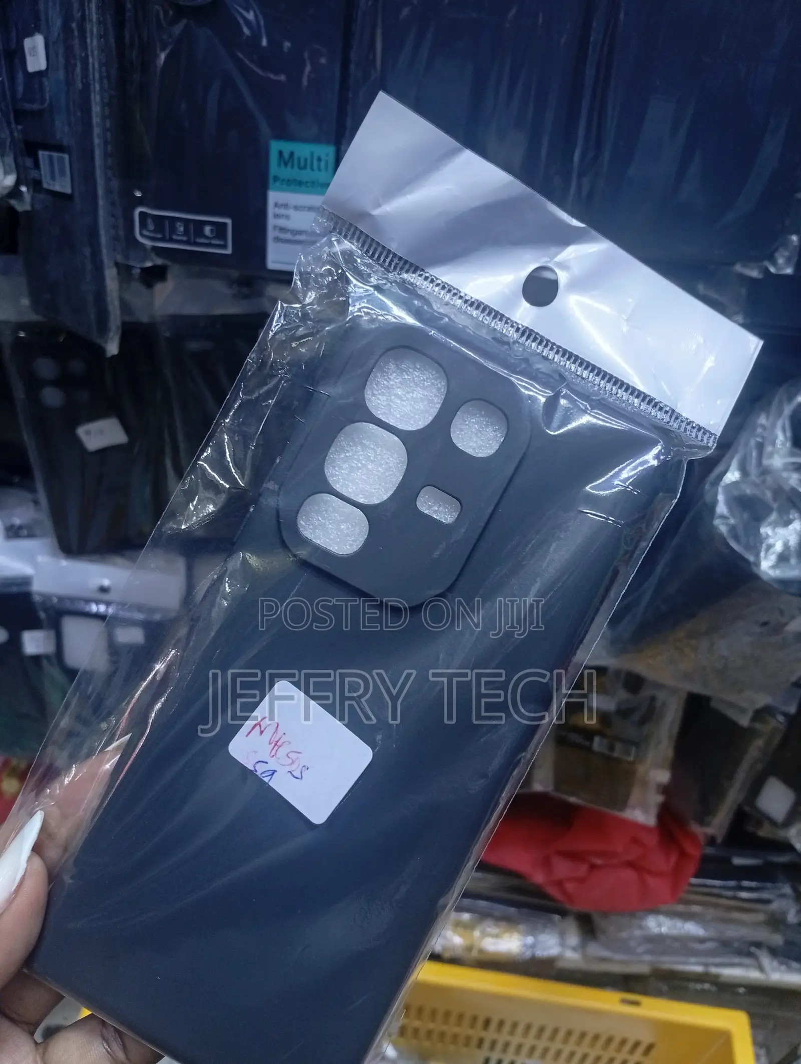 Black Silicone Protective Back Cover for the Infinix Note 50s 5g Smart