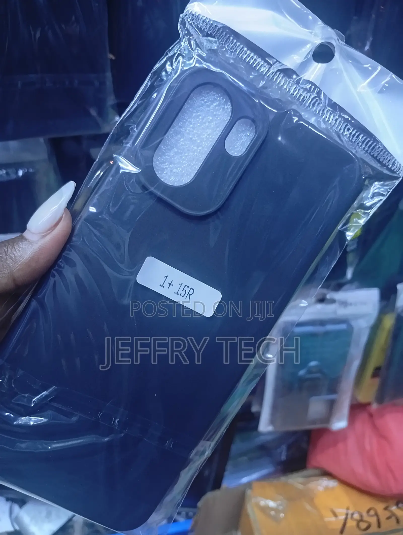 Silicone Back Cover Case Designed for the Oneplus 15r Smartphone.