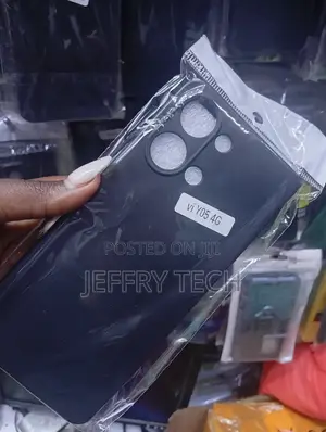 Black Silicone Back Cover Designed for the Vivo Y05 4g Smartphone.