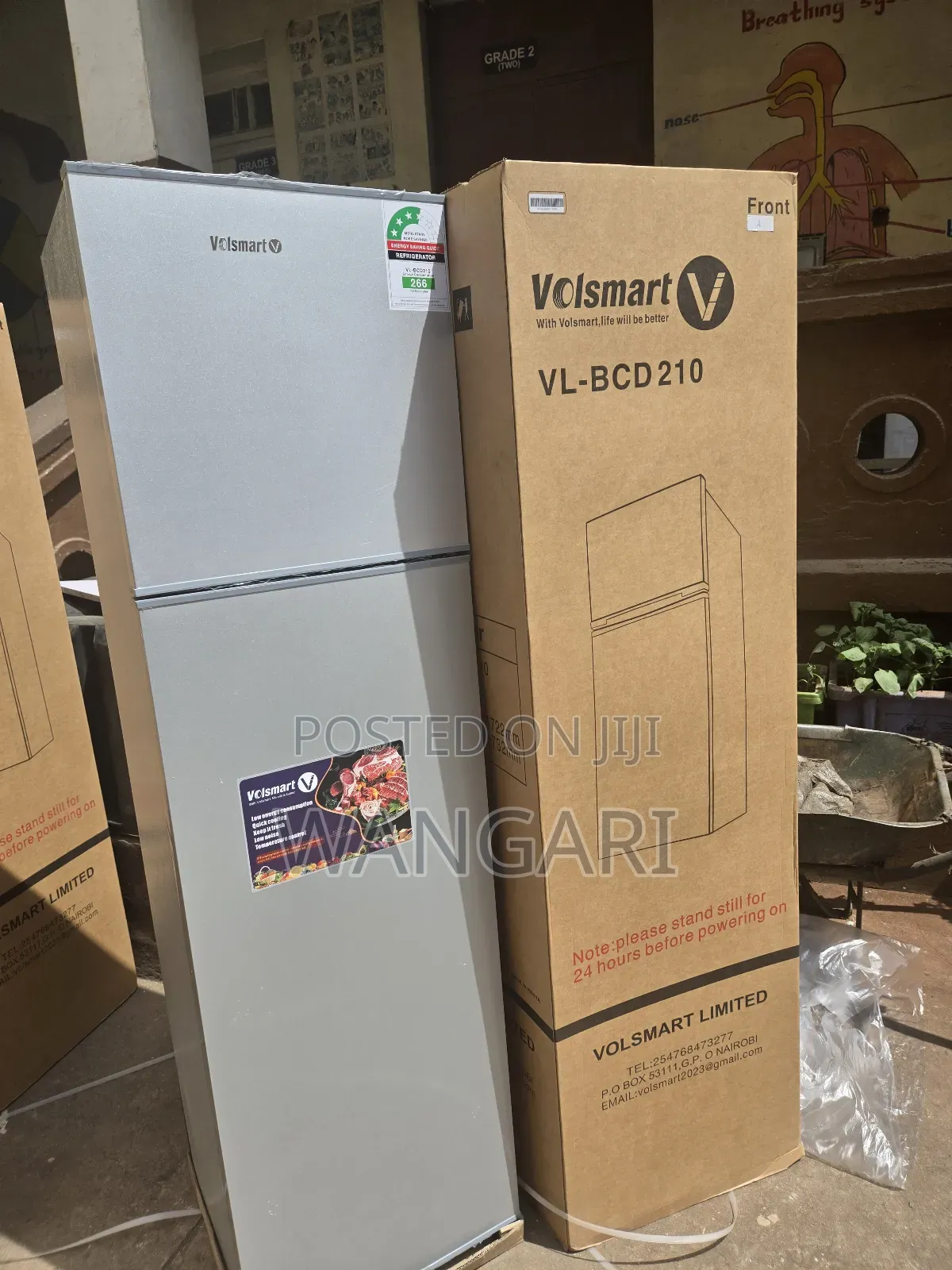 Volksmart 210litres Fridge Double Door