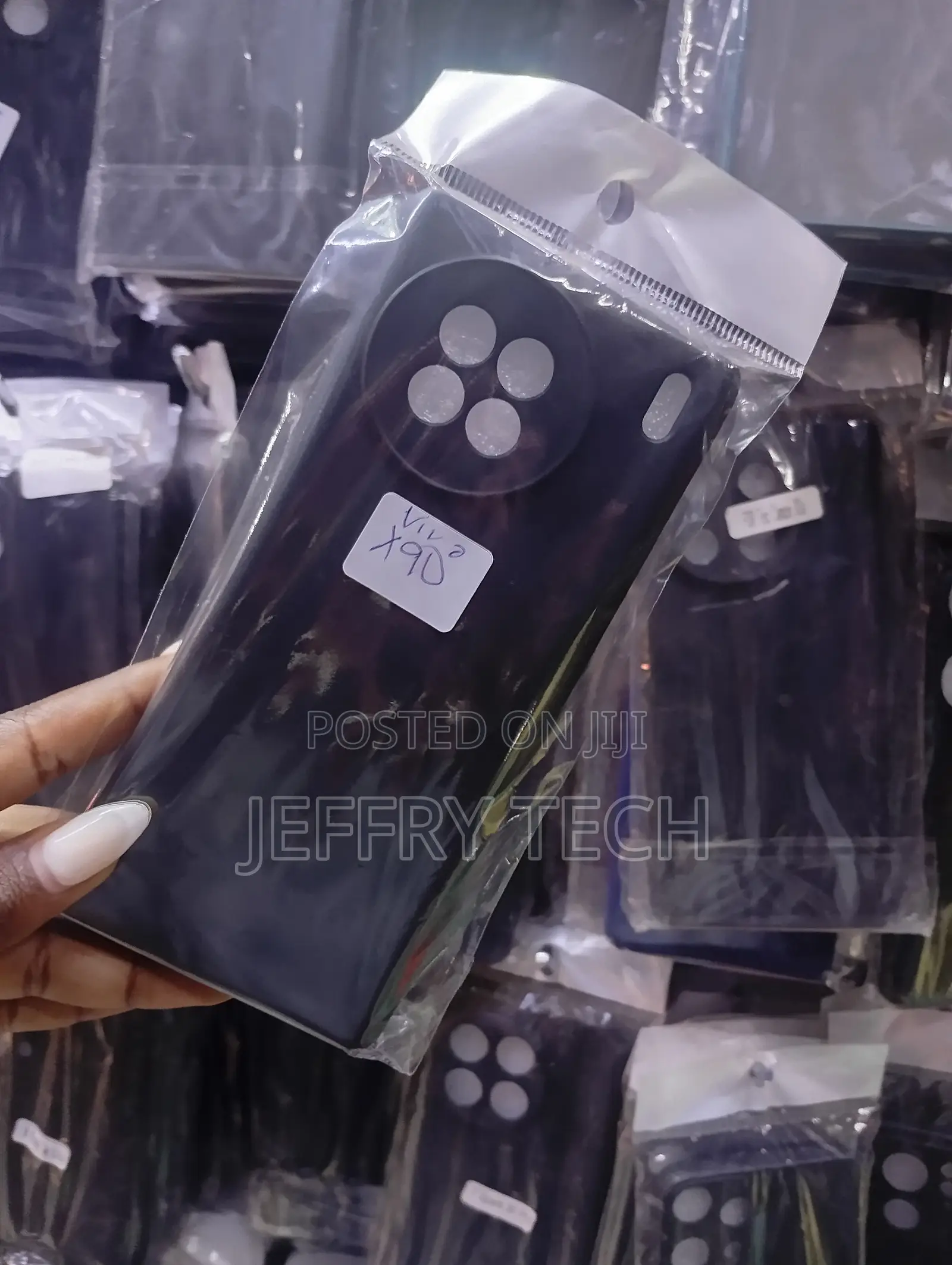 Soft Silicone Protective Case Designed for the Vivo X90 Smartphone.