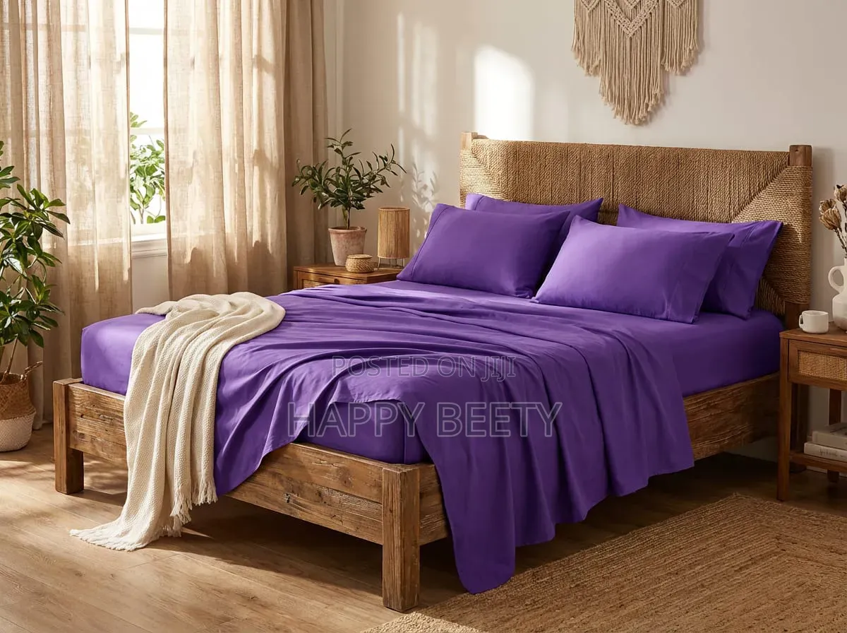 Pure Cotton Coloured Bedsheet Set
