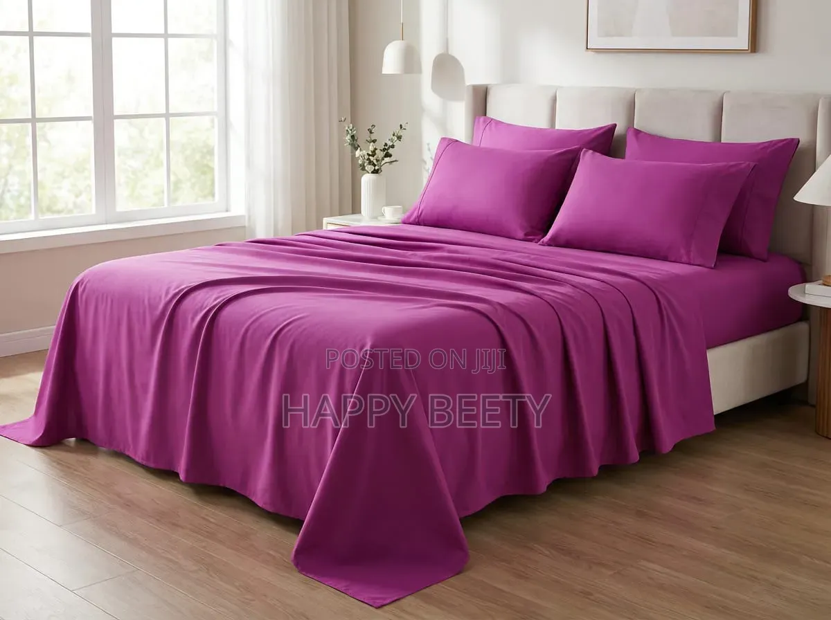 Pure Cotton Coloured Bedsheet Set