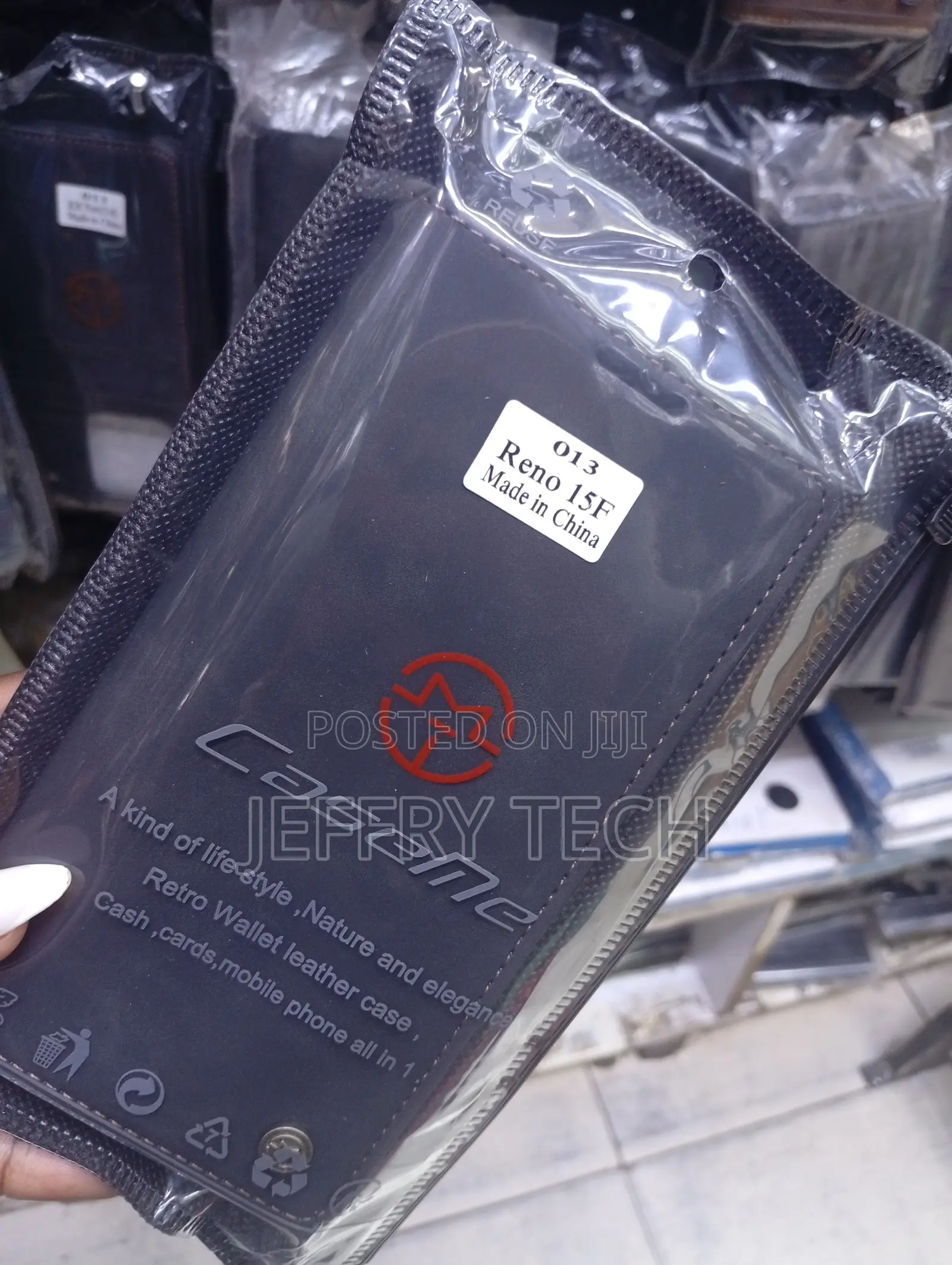 Reno 15f Retro Wallet Leather Case Is a Protective Mobile Phone Case
