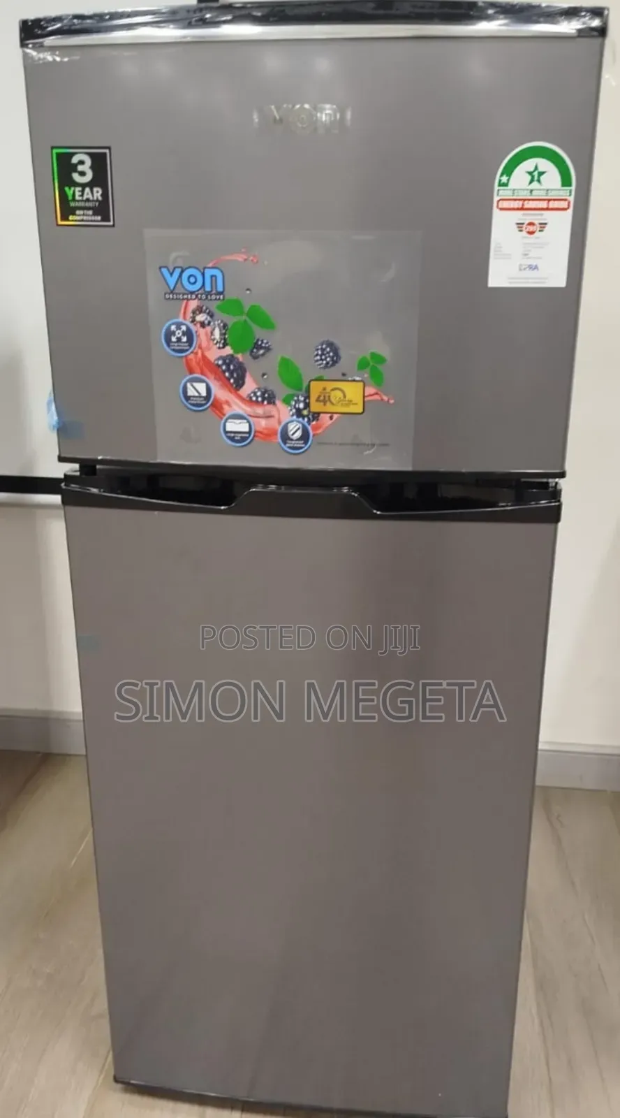 Von 125litres Fridge Double Door