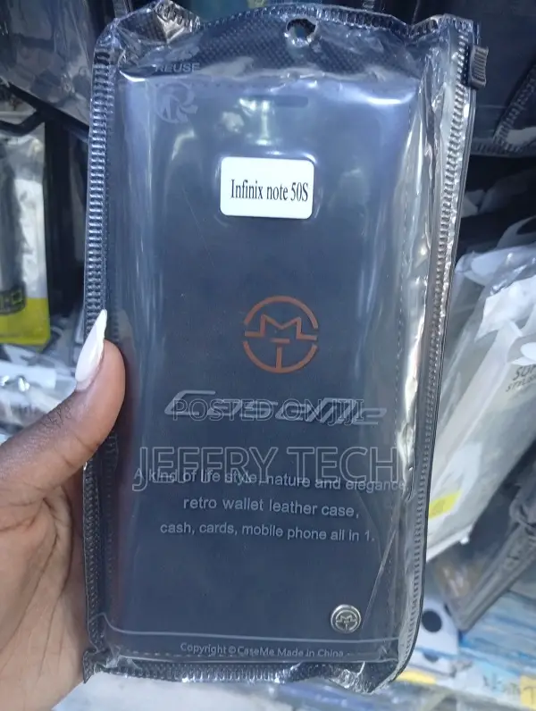 Leather Flip Cover Designed Specifically for the Infinix Note 50s.