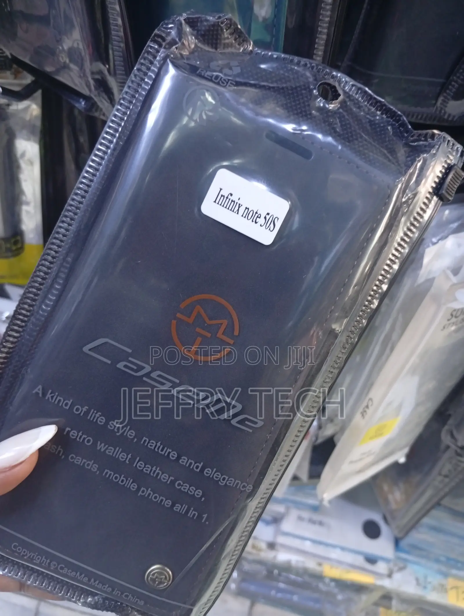 Leather Flip Cover Designed Specifically for the Infinix Note 50s.