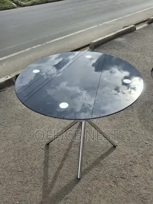 Black Glass Table