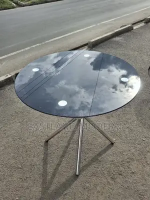 Black Glass Table