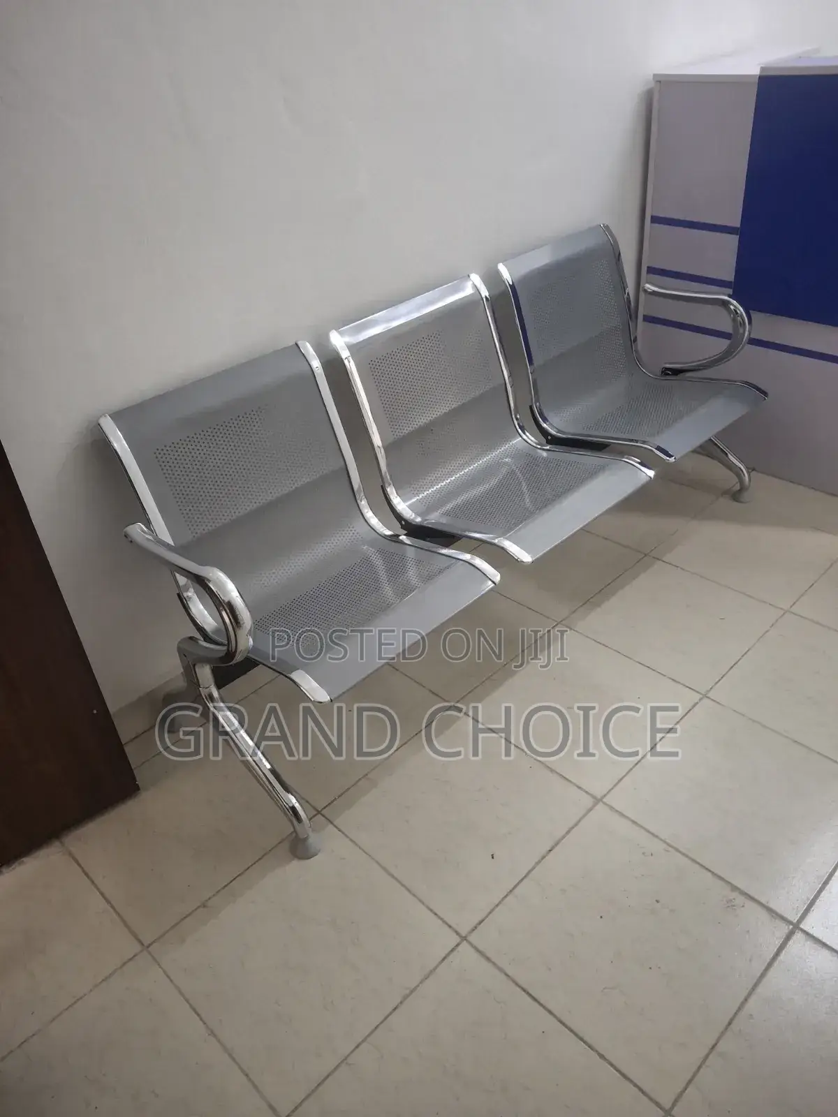 Silver Link Office Waiting Chair