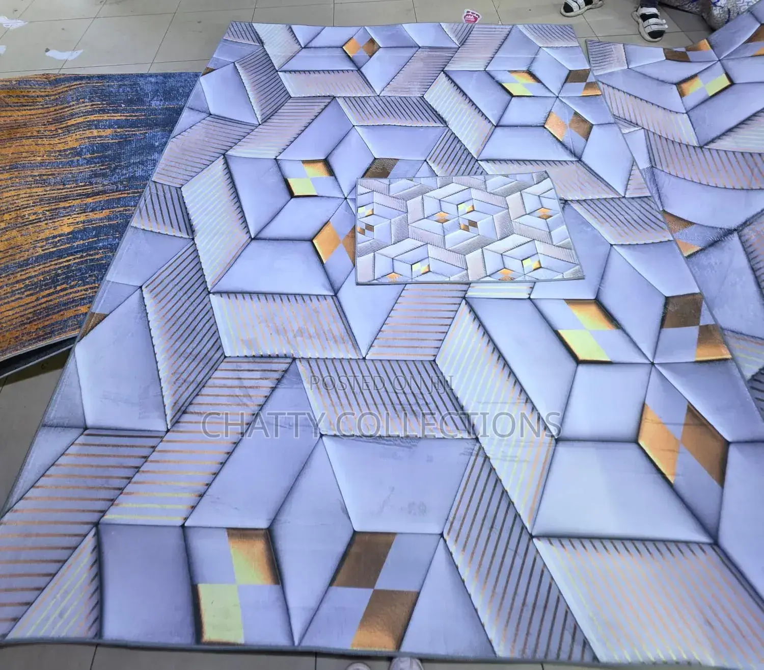 2 in 1 7 by 10 3d Carpets
With Door Mat
