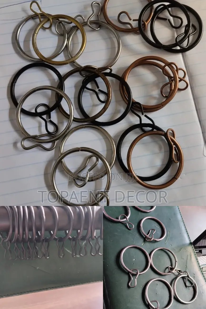 Metallic , Strong and Heavy Duty Curtain Drippery Rings