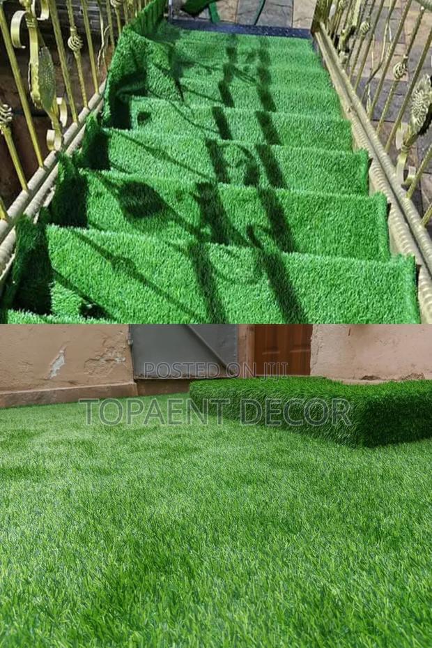 Staircase and Backyard Makeover Artificial Green Grass Carpet