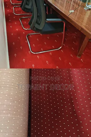 Presidential Red and Maroon With Patterns ,12mm Thick Wall to Wall