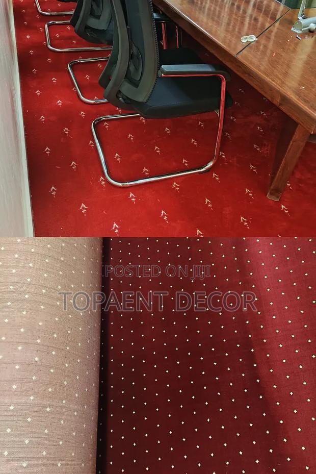Presidential Red and Maroon With Patterns ,12mm Thick Wall to Wall
