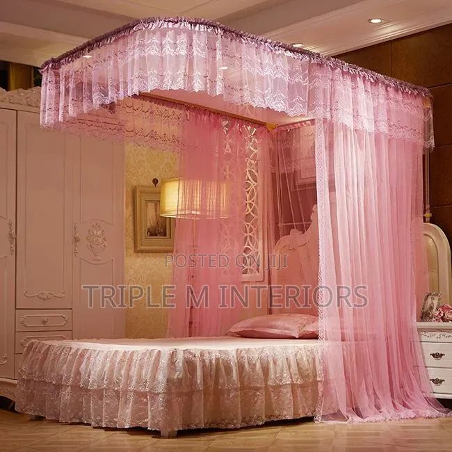 Free Standing 2 Stand Mosquito Net With Strong Rail Support