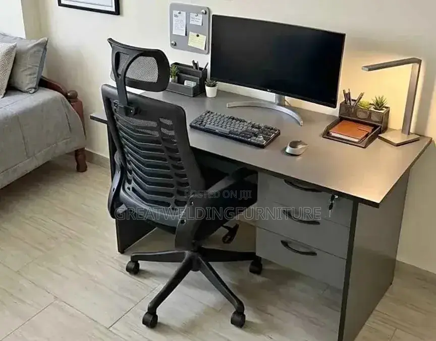 Office Chair Study Desk Combined