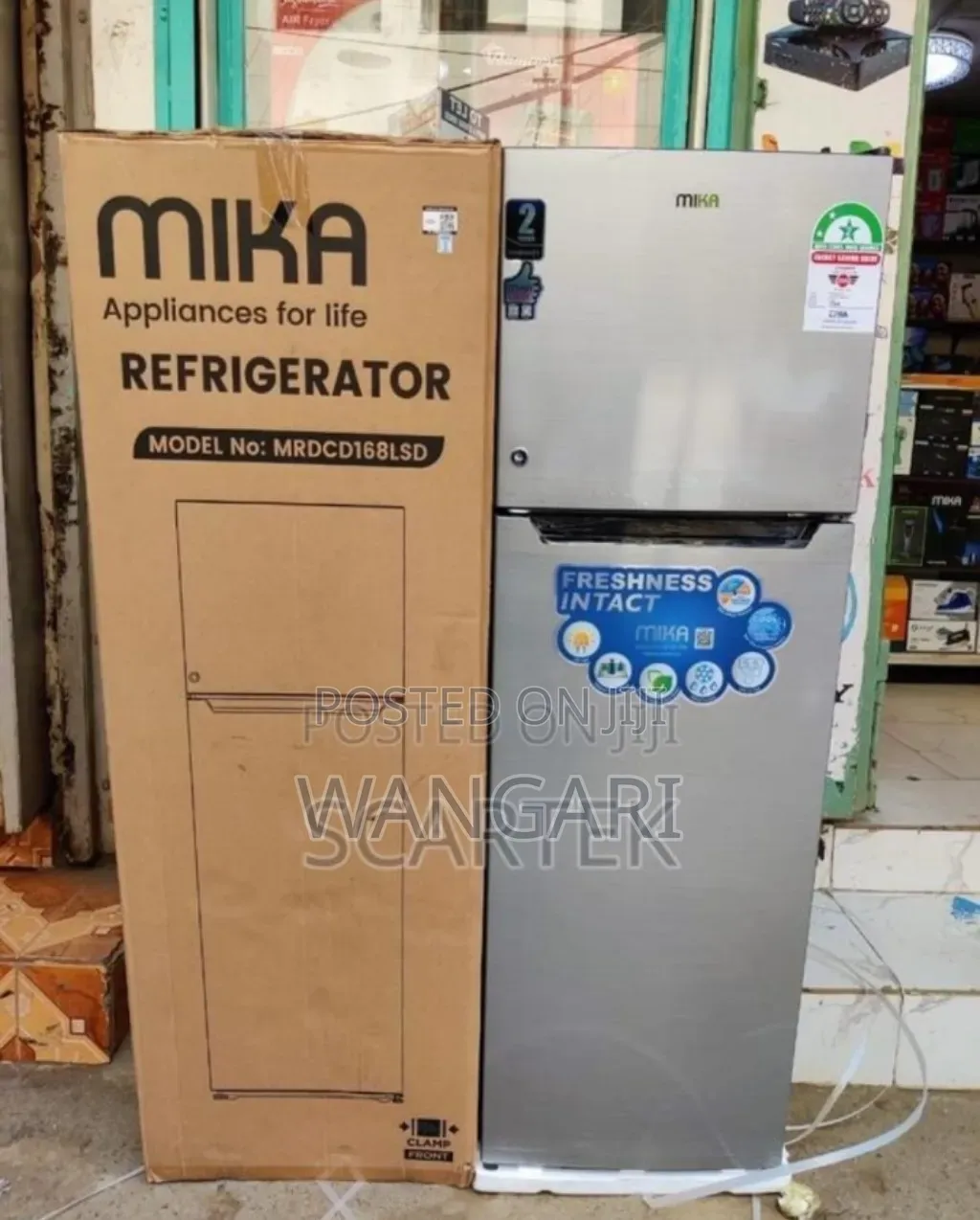 Mk Silver Mika 168l Fridge
